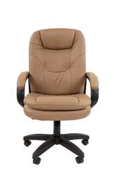 Офисное кресло Chairman 668LT Россия черный пластик, экопремиум бежевый N