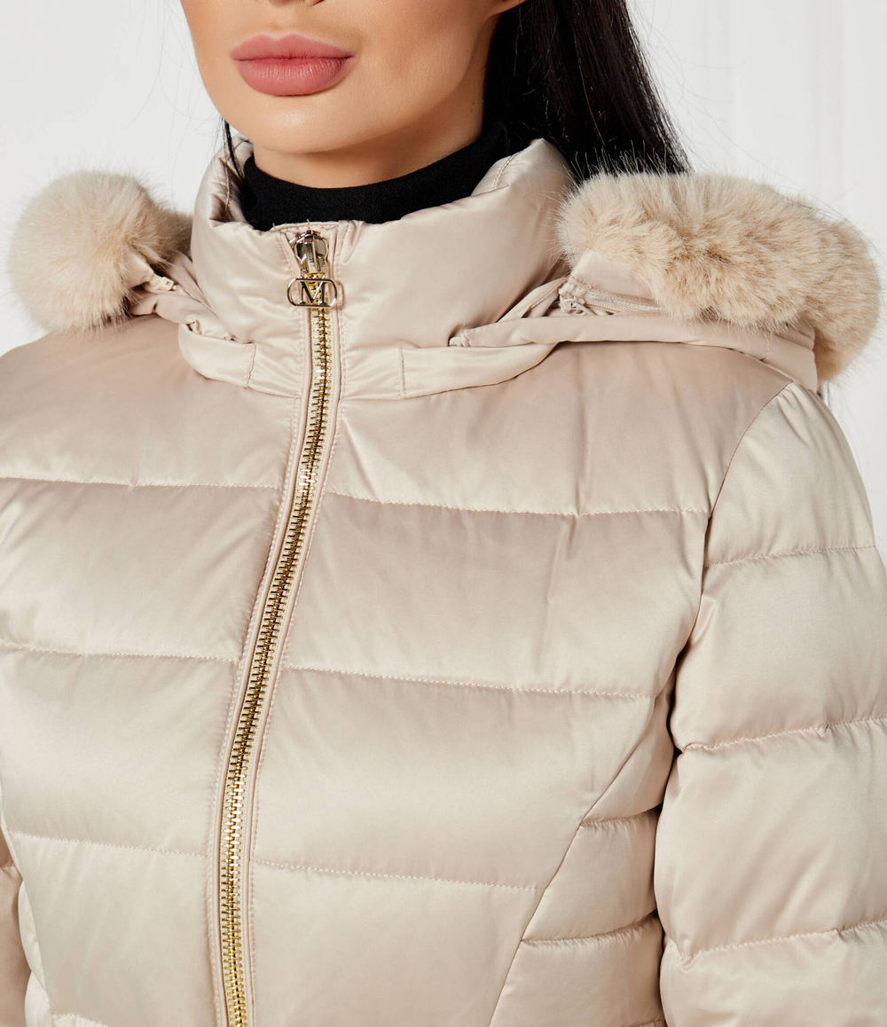 Пуховое пальто JASTIN Marciano Guess - экрю(4BGL20 7187A)