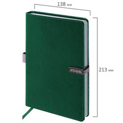 Ежедневник датированный А5 BRAUBERG "Inspiration" темно-зеленый (117477) 3