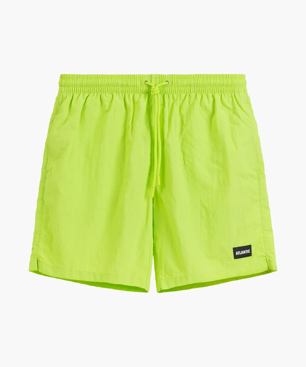 Пляжные шорты мужские Atlantic, 1 шт. в уп., нейлон, лайм, KMB-225