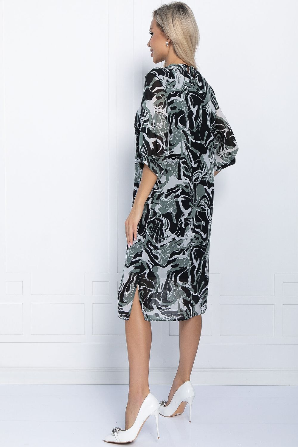 Платье Саламанка (черно-зеленое) П11353 LT Collection