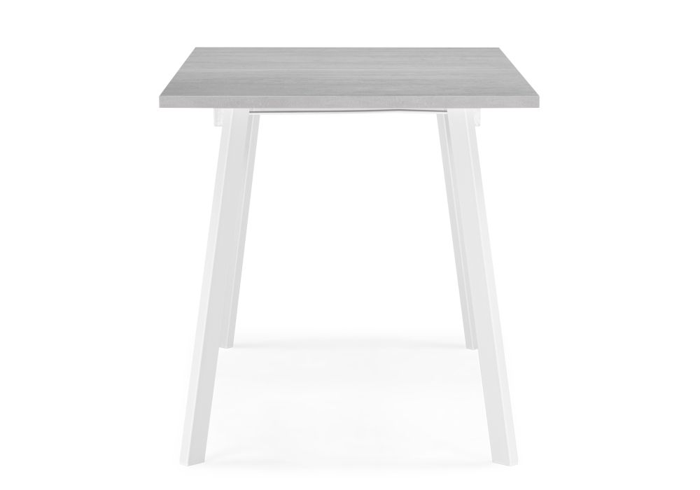 Стол раскладной Колон Лофт 120(160)х75х75 25 мм бетон / белый матовый