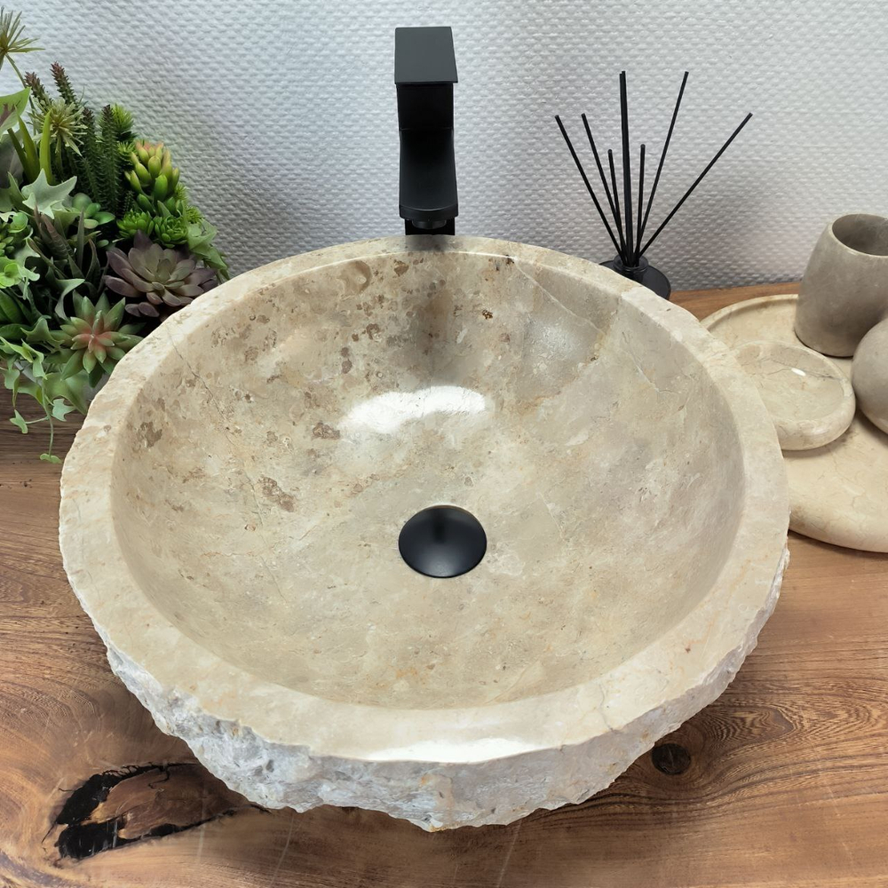Раковина из мрамора Erozy Cream EM-62769 45*45*15 121