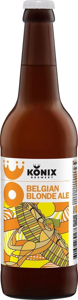 Пиво Коникс Бельгийский Блонд Эль / Konix Belgian Blond Ale 0.45 - стекло