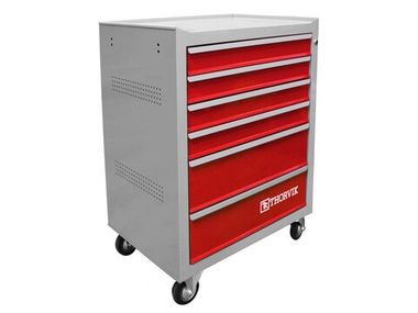 Тележка инструментальная 6-ти полочная(серая с красными ящиками) Thorvik TT6GR-R