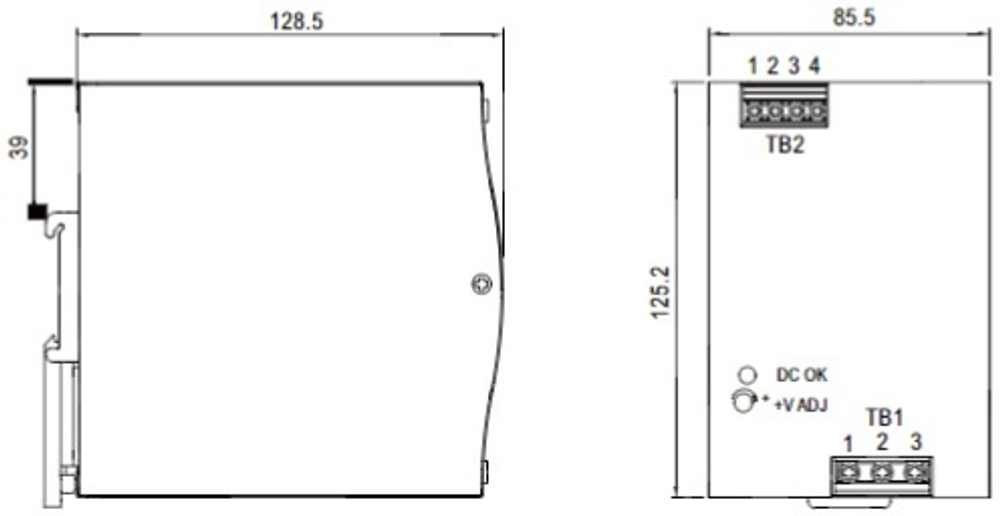 Преобразователь AC-DC сетевой Mean Well NDR-480-48