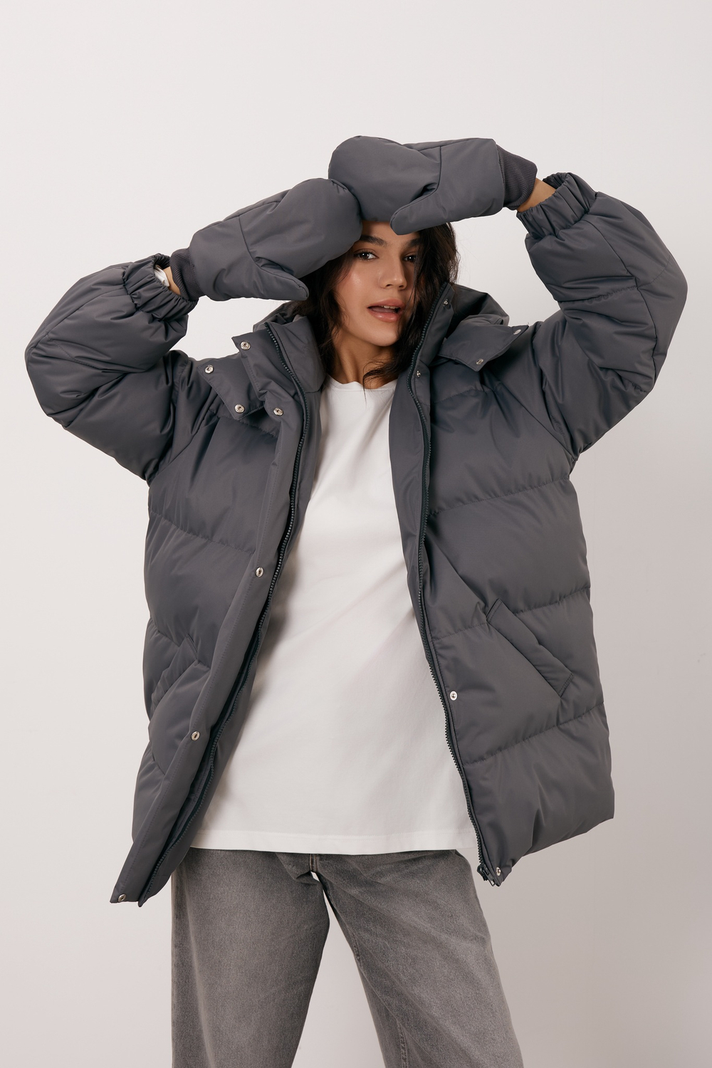 Пуховик COLD SEASON, асфальт