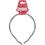 Ободок для волос «КОЛЛИНА», волна бусинки, микс 4 цвета, 0,3см (блистер Кокетка в минивложении)