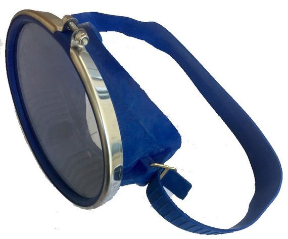 Маска Нептун СССР Синяя с металлической рамкой