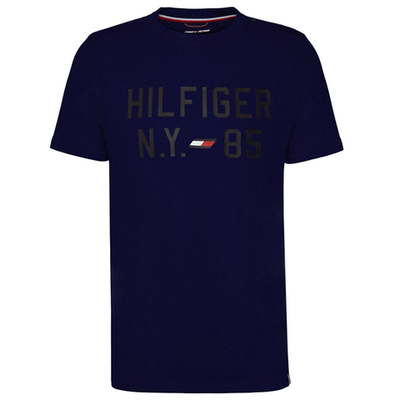 Теннисная футболка Tommy Hilfiger Graphic S/S Training Tee - Blue