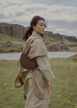 POLENE СУМКА NUMERO DIX, КОРИЧНЕВЫЙ