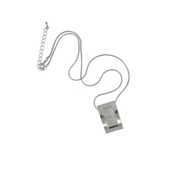 "Конти " подвеска в серебряном покрытии из коллекции "Kaleidoscope" от Jenavi с замком карабин