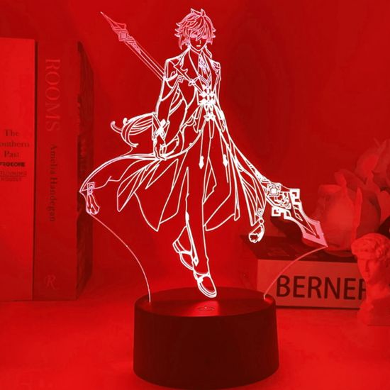 3D лампа Геншин Импакт, Genshin Impact. Чжун Ли