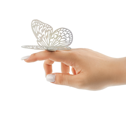 Наклейки Нежные бабочки Радужные Голография