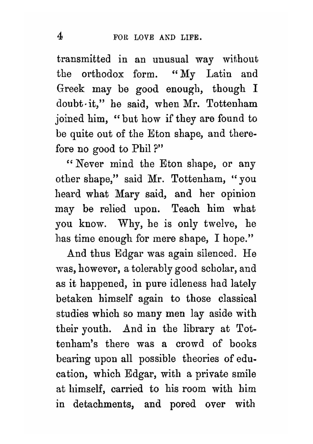 For love and life. Volume 2 | Margaret Oliphant