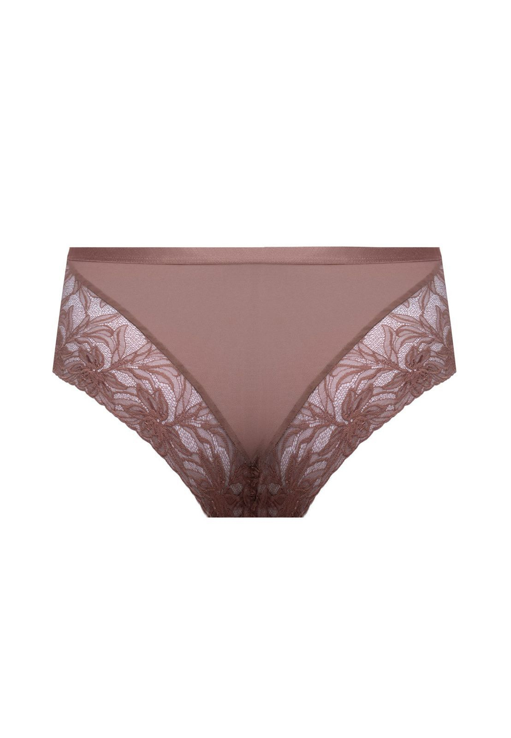 Трусики-слипы Rebecca с завышенной линией талии (Размер: XXL) (Цвет: кофейный)