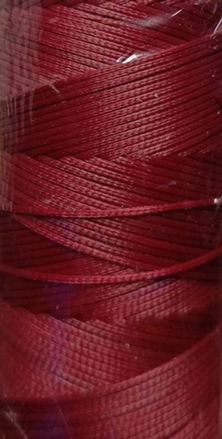 Нитки прошивные Корд Vardola (воск) 0,8мм, 500м, темно-красный [032]