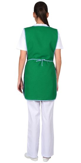 Фартук-сарафан женский "Сириус-Весна" (зеленый/белый)