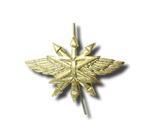 Эмблема петличная Войска связи нов/обр золотая