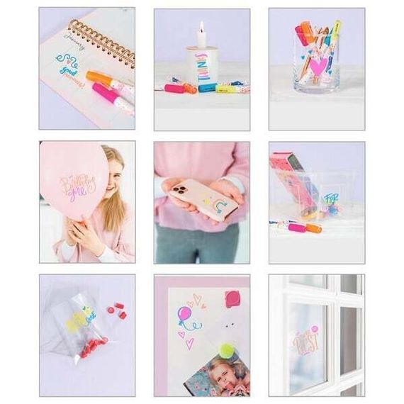 TOPModel Neon Deco Marker Set