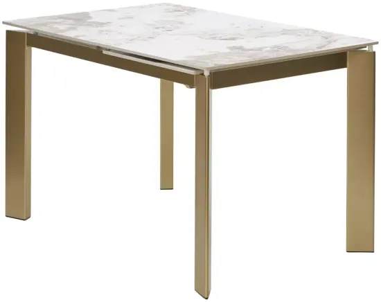 Стол CORNER 120 GLOSS LUXURY PANDORA SOLID CERAMIC / шампань
