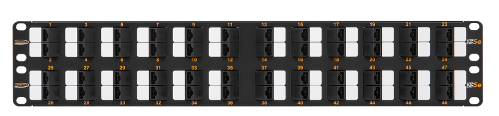 Патч-панель  NikoMax NMC-RP48UD2-AN-2U-BK