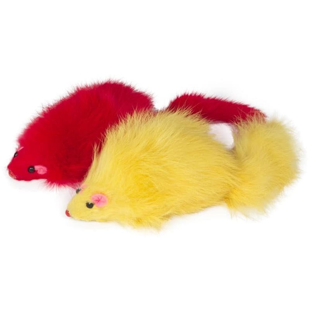 Игрушка (Triol) для кошек &quot;Мышь цветная&quot;, 90-100мм(цена за 1шт)