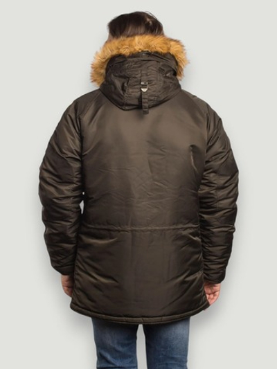 Куртка Аляска N-3B Husky Denali (т. серая - beluga/orange)