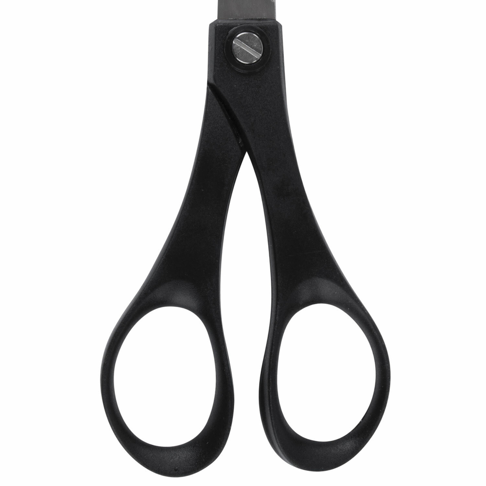 Ножницы BRAUBERG "SRS-100" 180 мм черные 2-х сторонняя заточка (12 штук в упаковке)