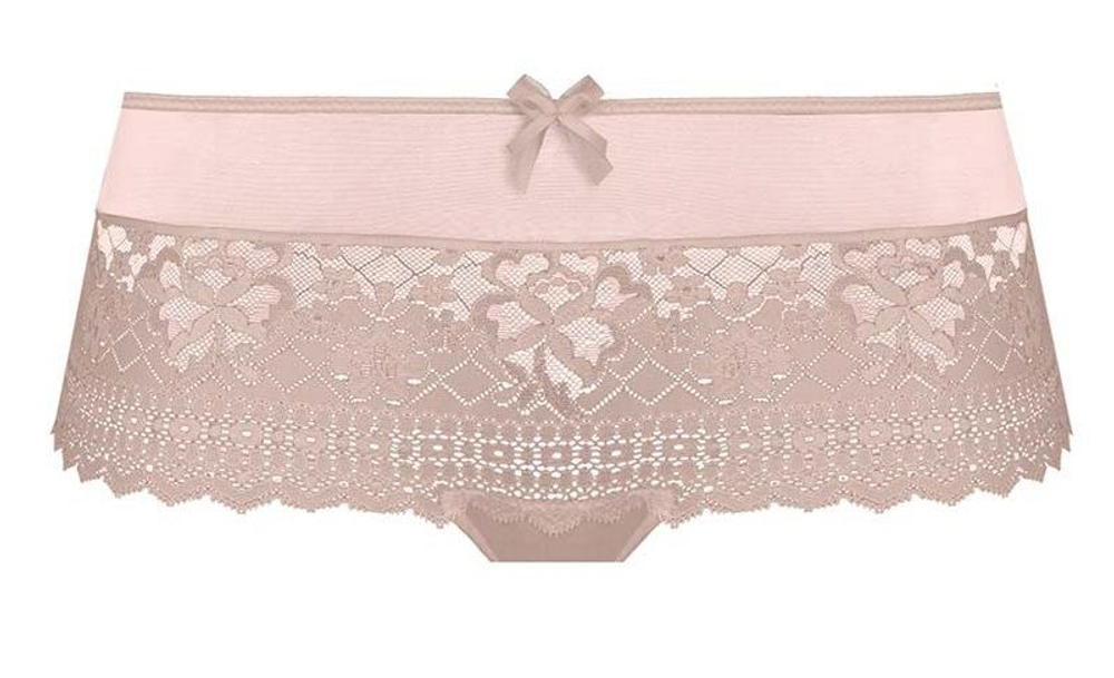 Трусы-шорты Melody из эластичного кружева (Размер: 42) (Цвет: грязно-розовый)