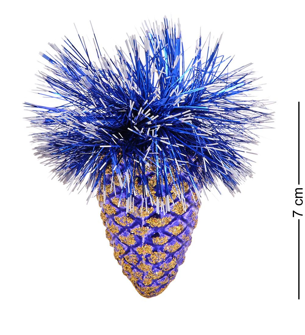 Элита НФШ-1223/2 Набор ел.украшений Шар 4шт «Шишки» синий