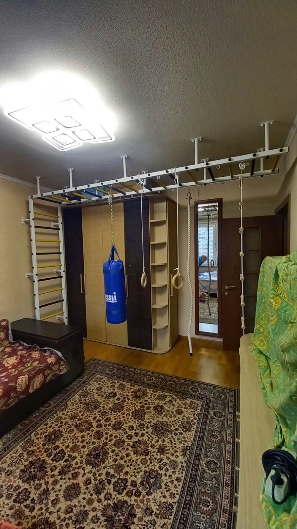 Монтаж спортивного комплекса Sv Sport П в бетонные, кирпичные стены