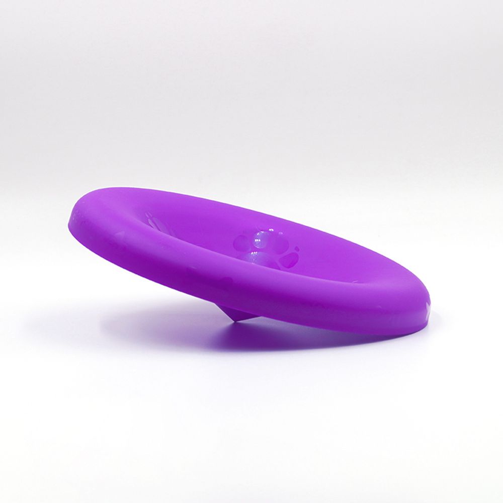 Игрушка для собак ЛЕТАЮЩИЙ ДИСК Dog-Frisbee, средней жесткости, фиолетовый, D22 см