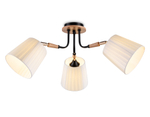 Светильник потолочный TR4731/3 BK/LWD черный/светлое дерево E27/3 max 40W D610*270