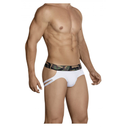 Мужские трусы джоки белые Clever Moda Hostiliano Jockstrap 302201