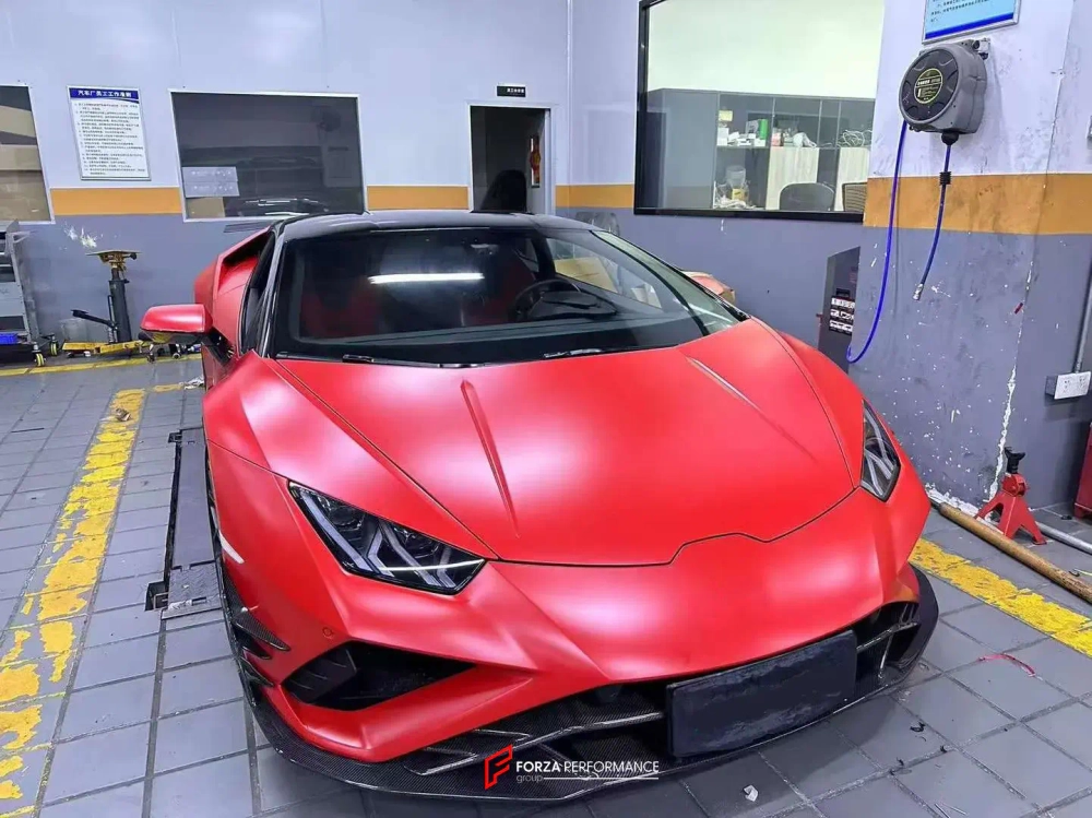 Карбоновые канарды переднего бампера для Lamborghini Huracan Evo RWD Ламборгини Хуракан