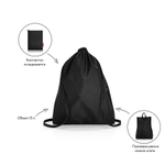Рюкзак складной mini maxi sacpack black