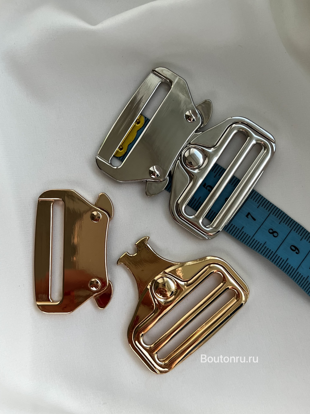 Застежка фастекс "Кобра" металлическая золотистая