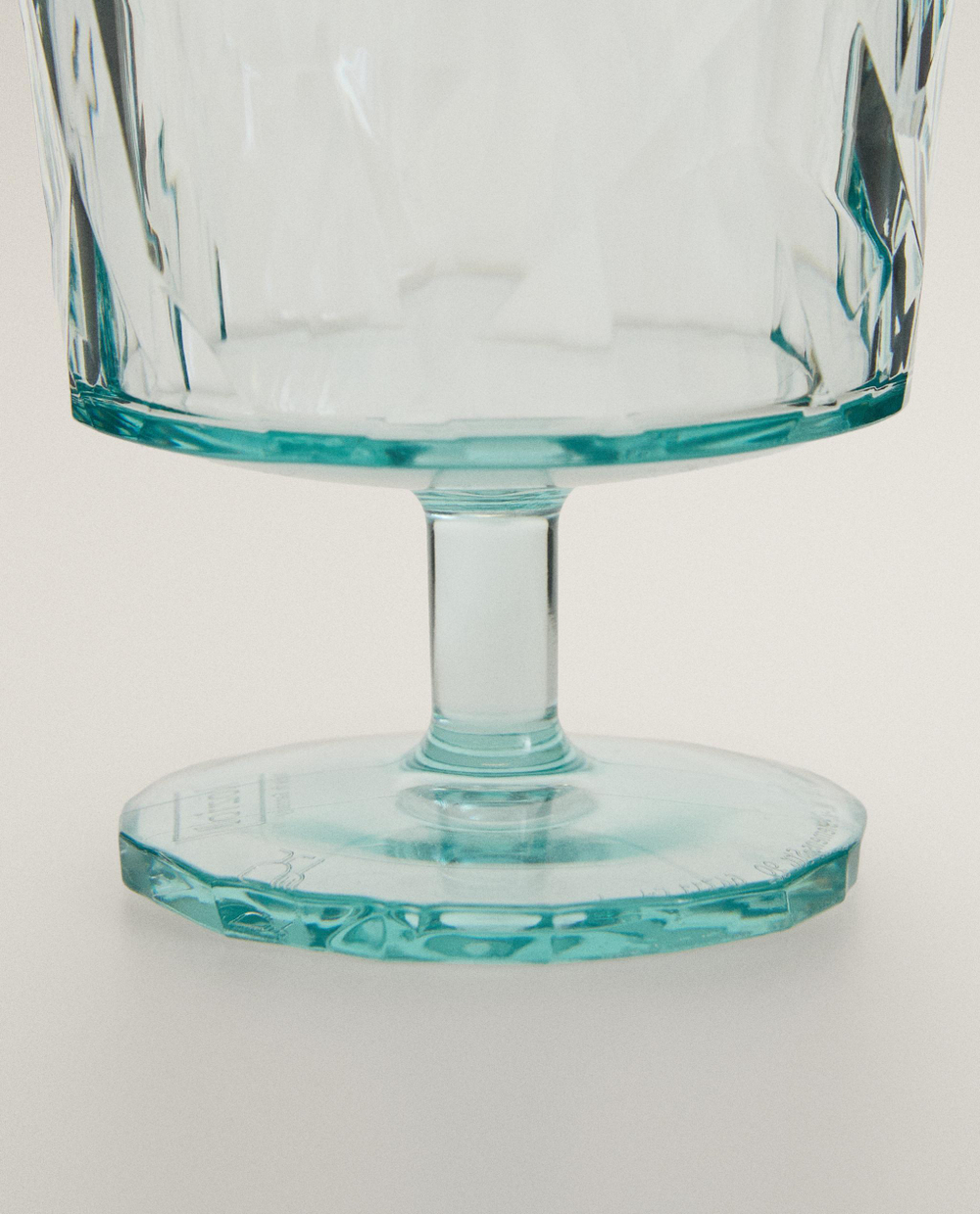 Zara Home бокал из пластика, цвет синий, 12 см