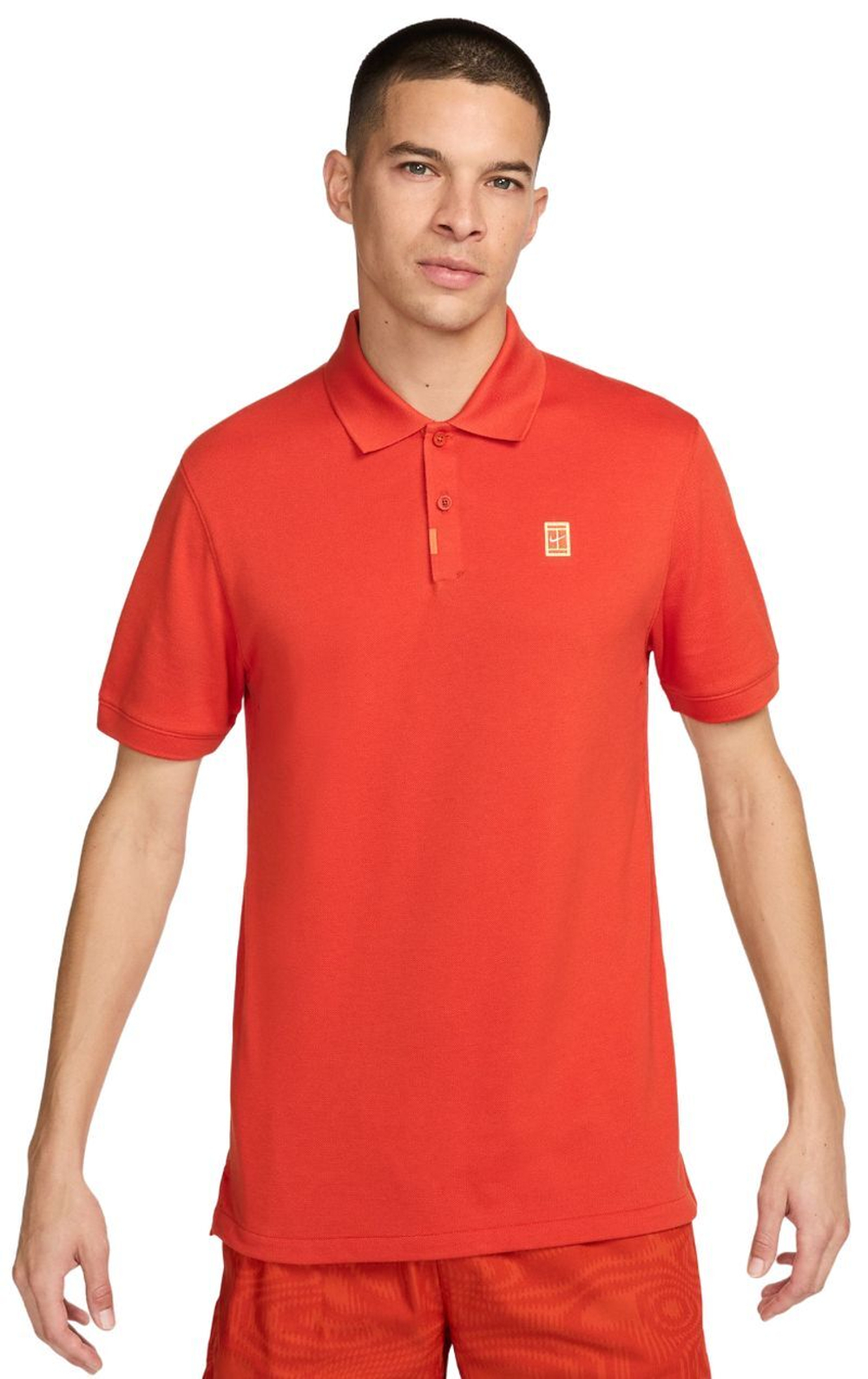 Мужское теннисное поло Nike Polo Dri-Fit Heritage Slim2 - Оранжевый