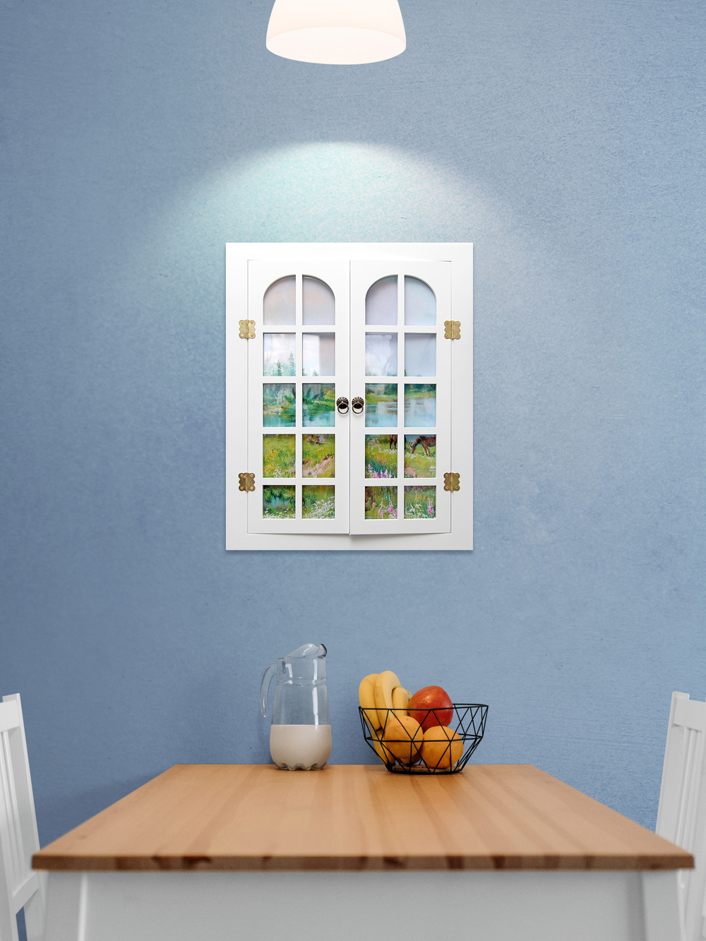 Панно со ставнями "Вид из окна" 37,5*49 см