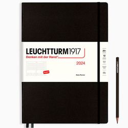 Ежедневник Leuchtturm1917 A4+ в твердой обложке черный (367874)