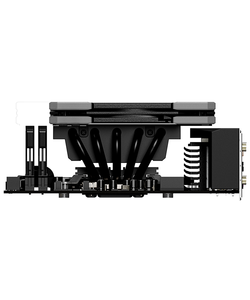 ID-COOLING IS-50X V3 LGA1700/1200/115X/AM5/AM4 низкопрофильный высота 56mm (27шт/кор, TDP 130W, PWM, 5 тепл.трубки прямого контакта, FAN 120mm, черный) BOX