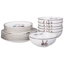 НАБОР ПОСУДЫ ОБЕДЕННЫЙ LEFARD "FAMILY FARM" НА 6 ПЕР. 18 ПР. (КОР=1НАБ.)