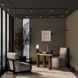 Трековый магнитный светодиодный светильник Maytoni Flexity   TR207-1-3W3K-B