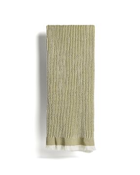 Хлопковый плед Lideba в зеленую полоску, 100 x 170 см