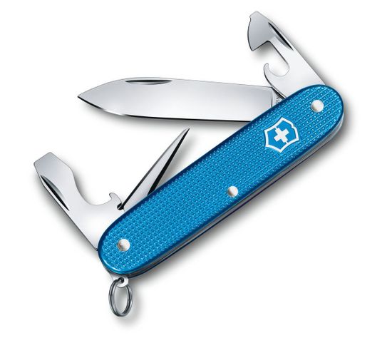 Складной нож Victorinox 0.8201.L20 Pioneer Alox Limited Edition 2020 c клинком из стали X55CrMo14, рукоять алюминий