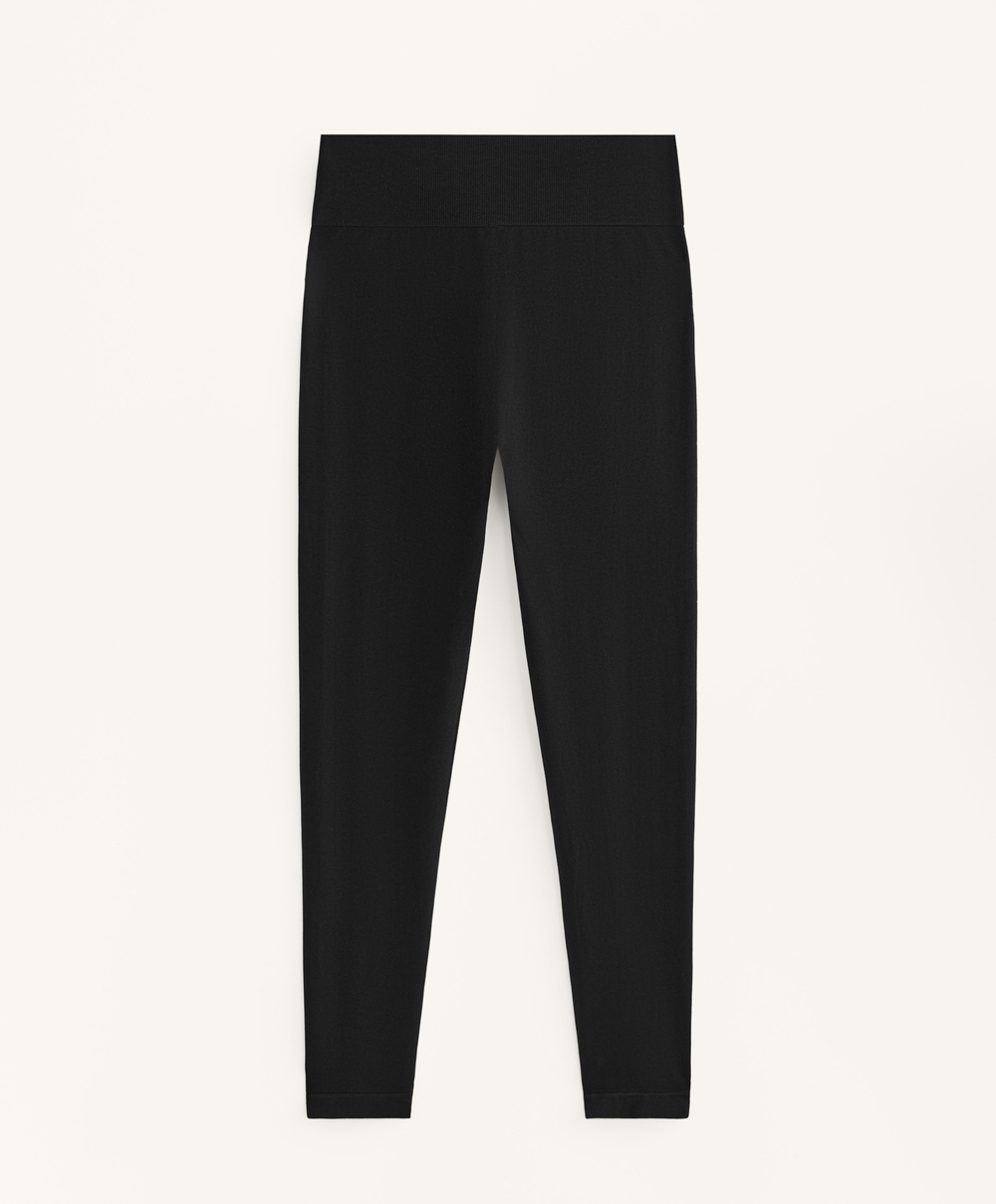 OYSHO Бесшовные легинсы длиной до щиколотки, черный
