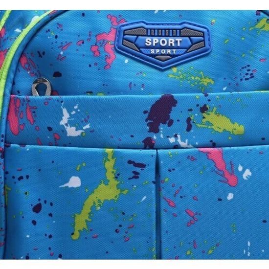 Рюкзак школьный голубой