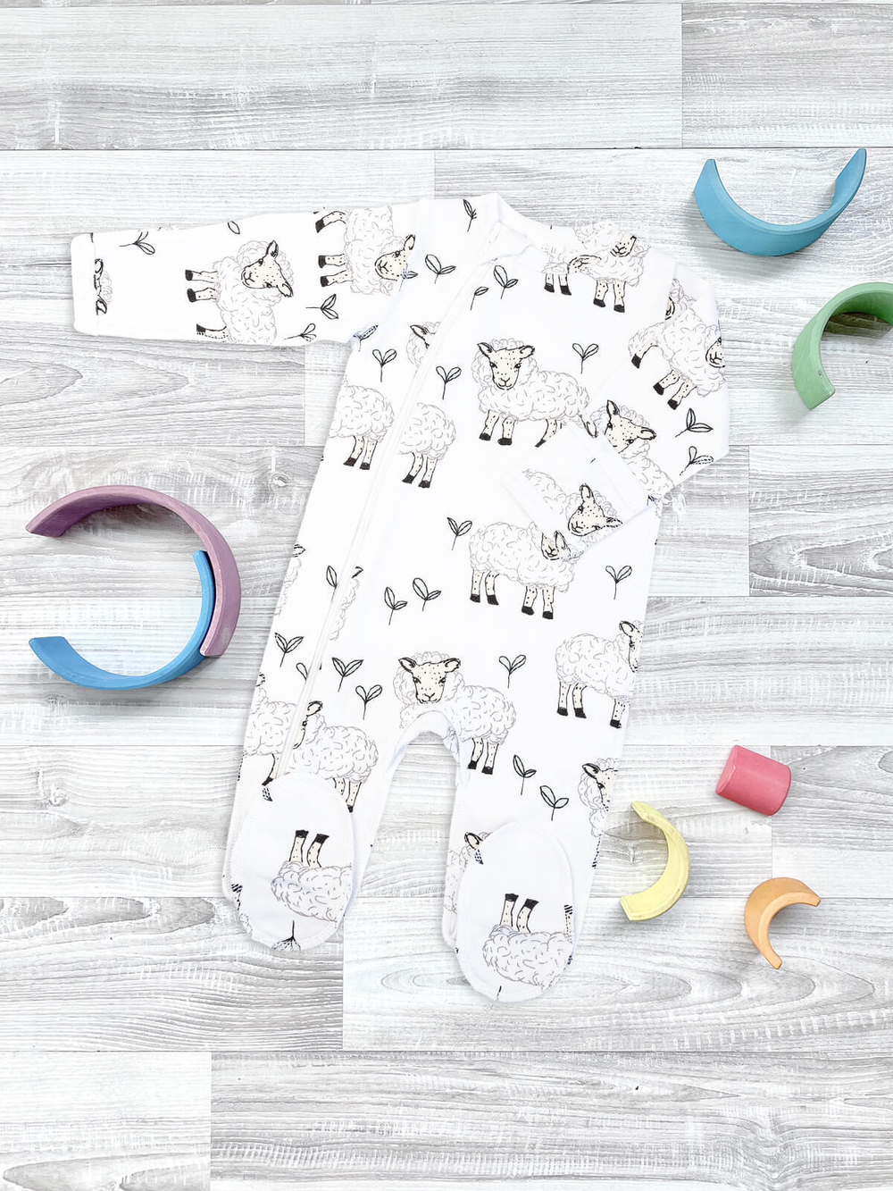 Комбинезон Mjölk Овечки, швы наружу